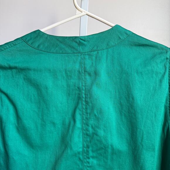 Sahara Club sz M green 100% cotton Vintage 80s vest - Picture 7 of 8
